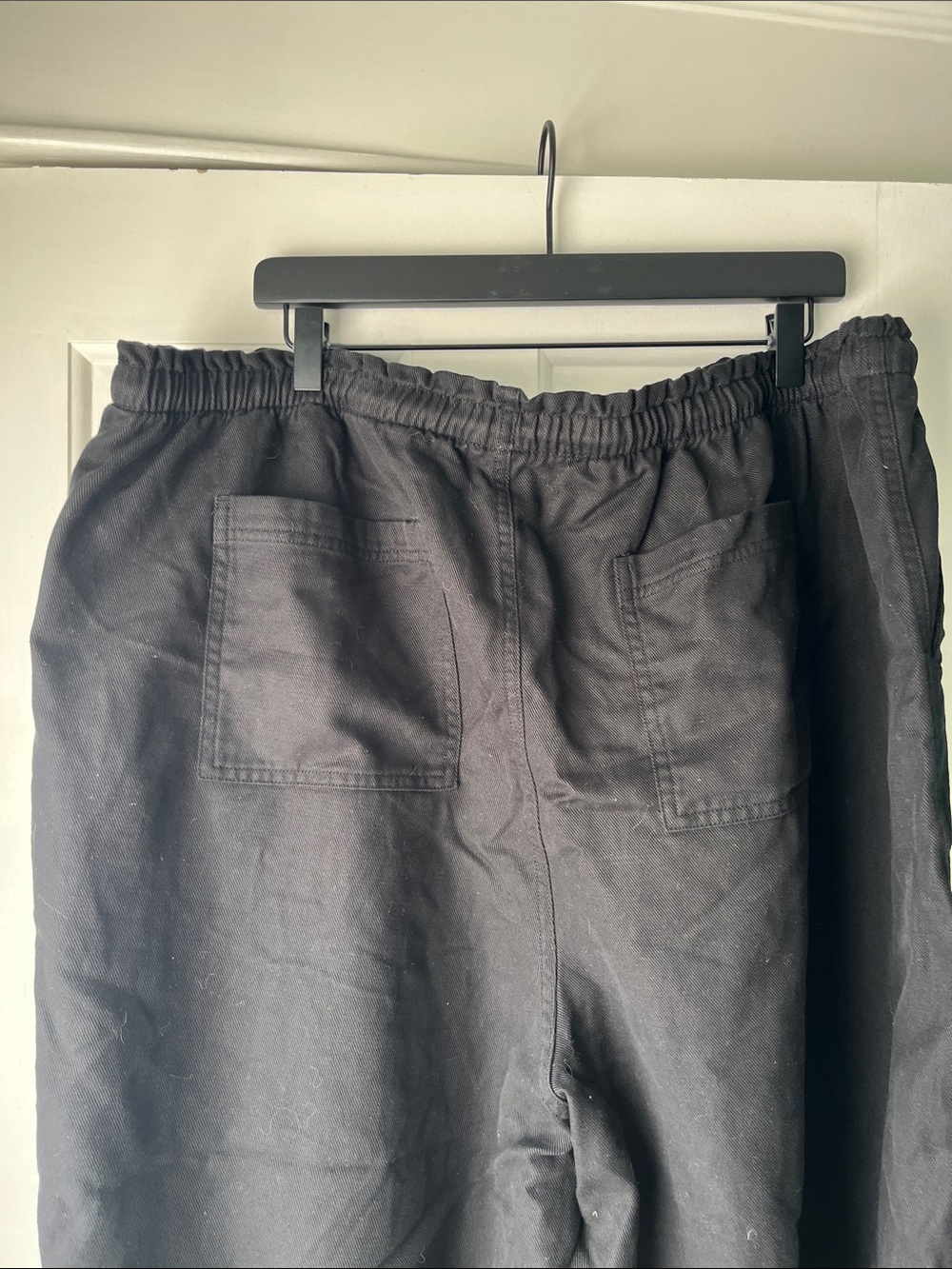 Old Navy Mid Rise Straight Leg Black Drawstring Casual Utility Pants XXL - Picture 5 of 5